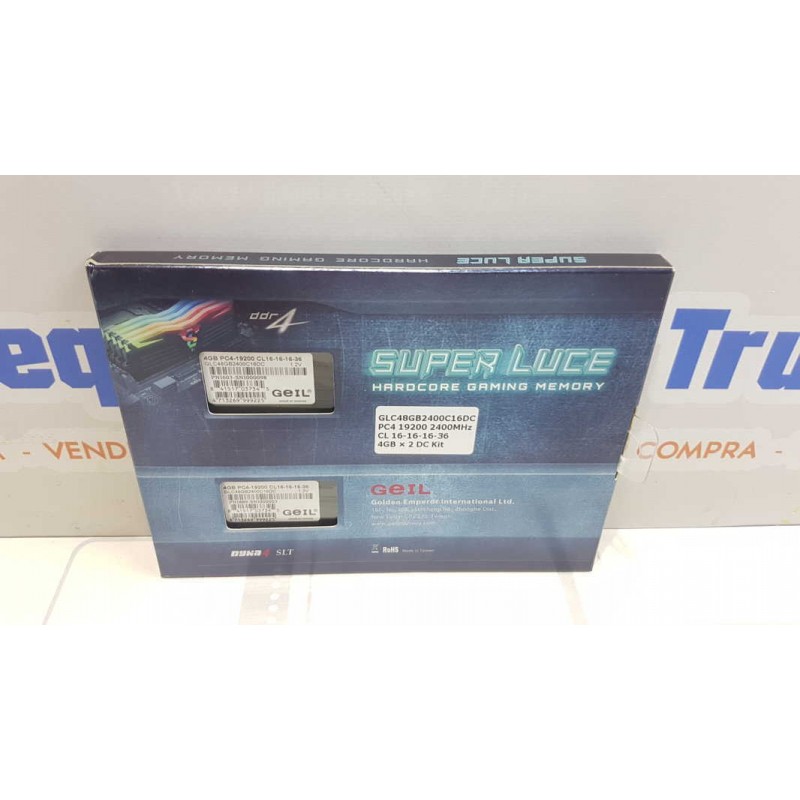 MODULO MEMORIA RAM DDR4 8GB (2X4GB) PC2400 GEIL SUPER LUCE
