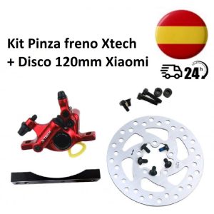 Kit Pinza freno Xtech HB-100 + Disco 120mm Xiaomi M365