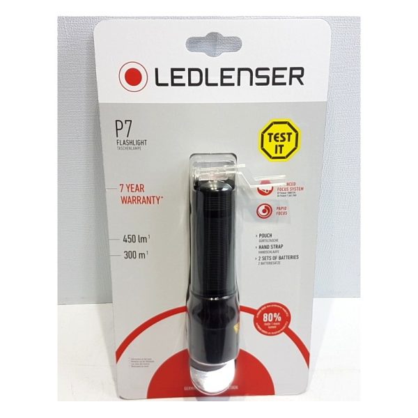 Led Lenser Linterna (Bolígrafo linterna, Negro, Aluminio, Botones, Giratorio, IPX4, 1 lámpara)