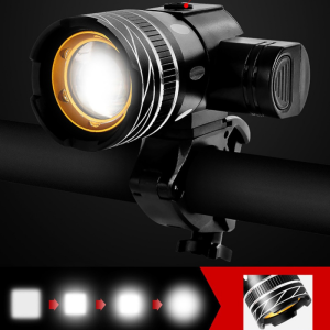 Luz para Bicicletas/Focos Patines 800 Lumen, 5000mAh LED con Zoom, carga Usb