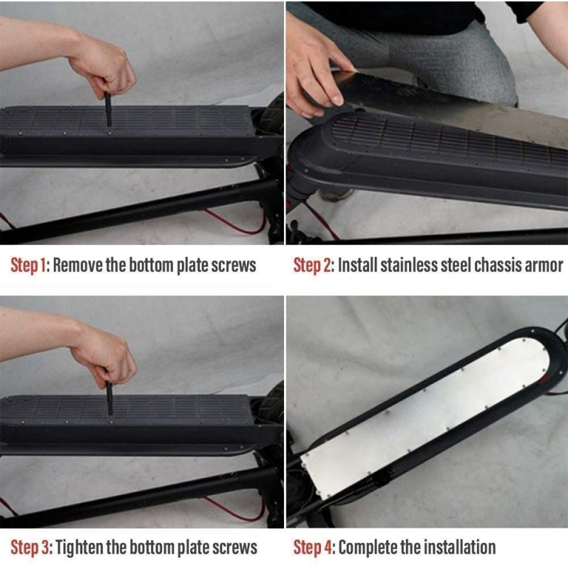 Tapa Bateria en Acero Inoxidable Xiaomi 1S and M365