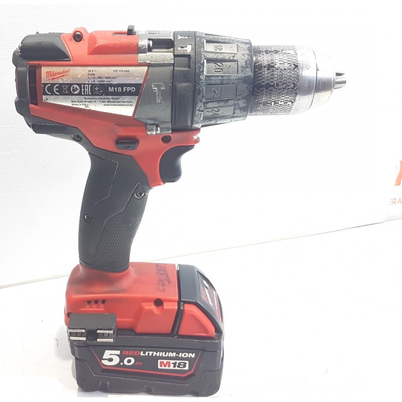 KIT DESTORNILLADOR MilwaukeeM18 FPD-502X 18V + AMOLADORA Milwaukee M18CAG-125XPD