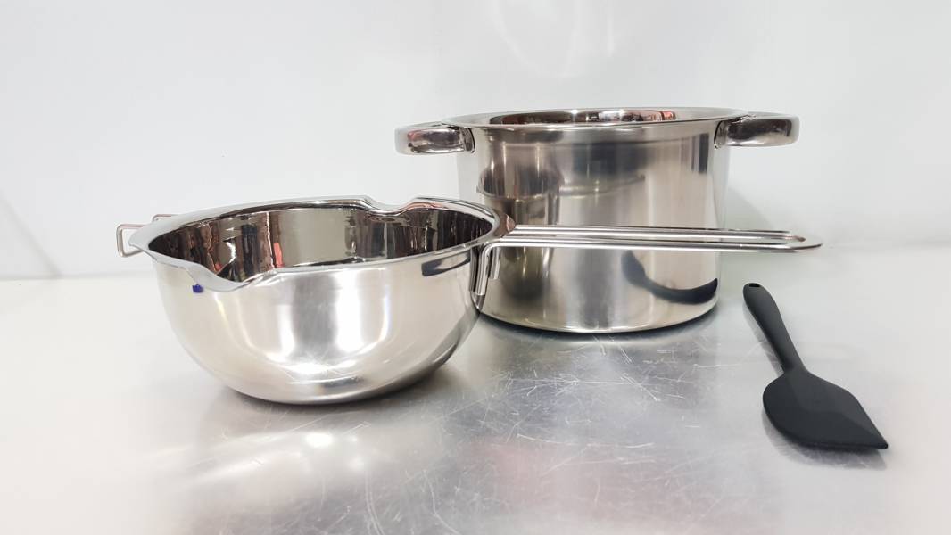 Juego de Ollas de Doble Caldera Olla de FusióN de Acero Inoxidable - Imagen 2